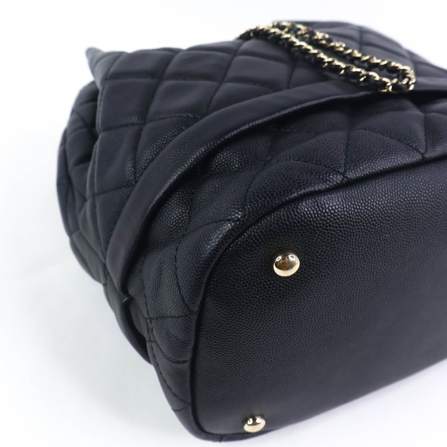 Chanel Drawstring Bag Black Caviar