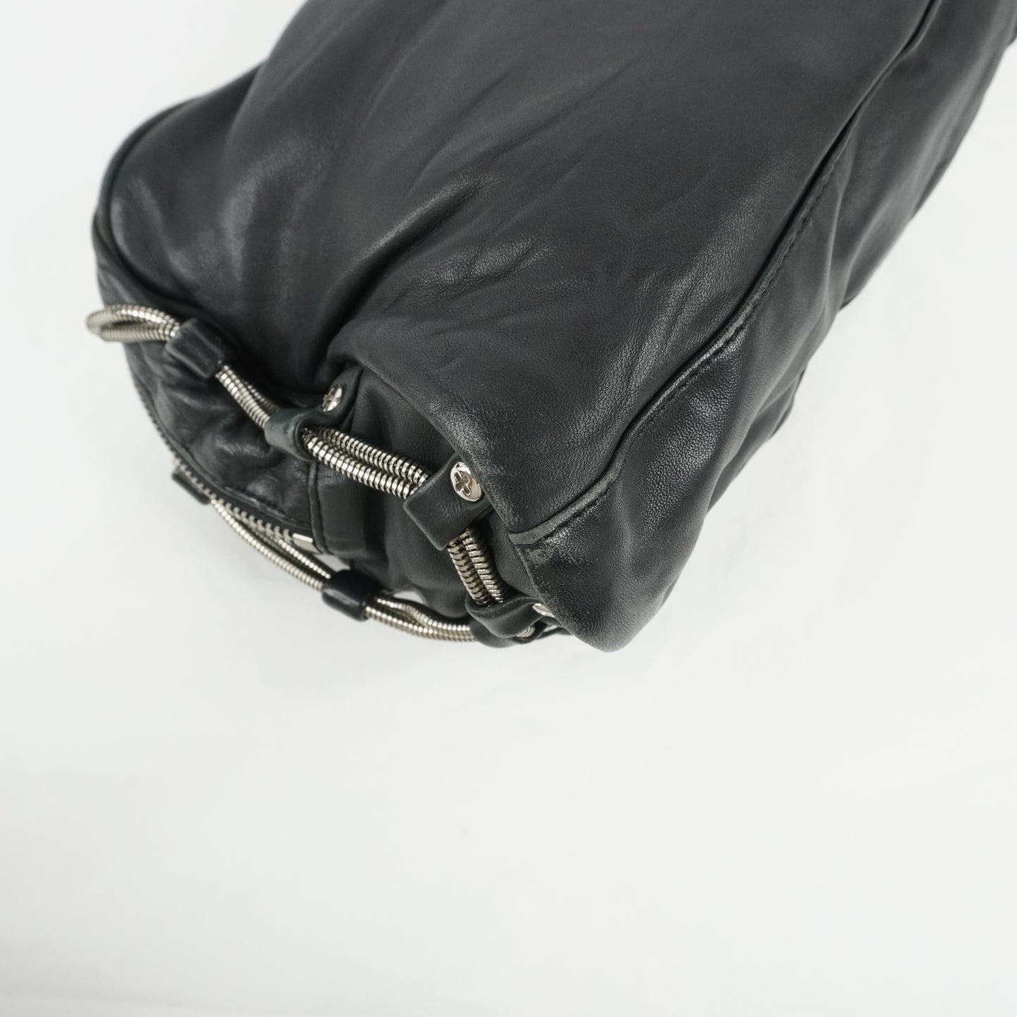 Alexander Wang Brenda Zip Chain Shoulder Bag Black