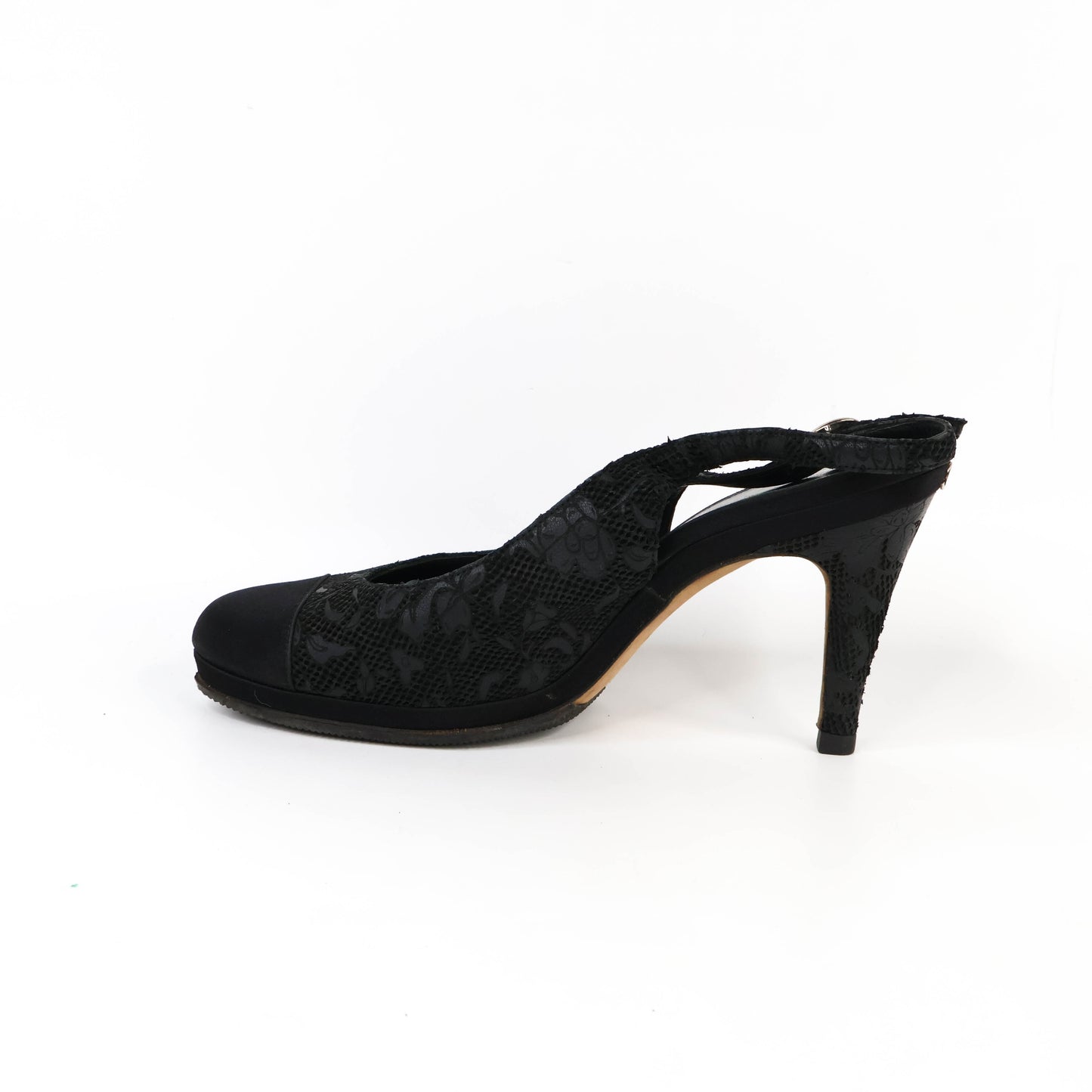 Chanel Sling Back Pumps Black size 38