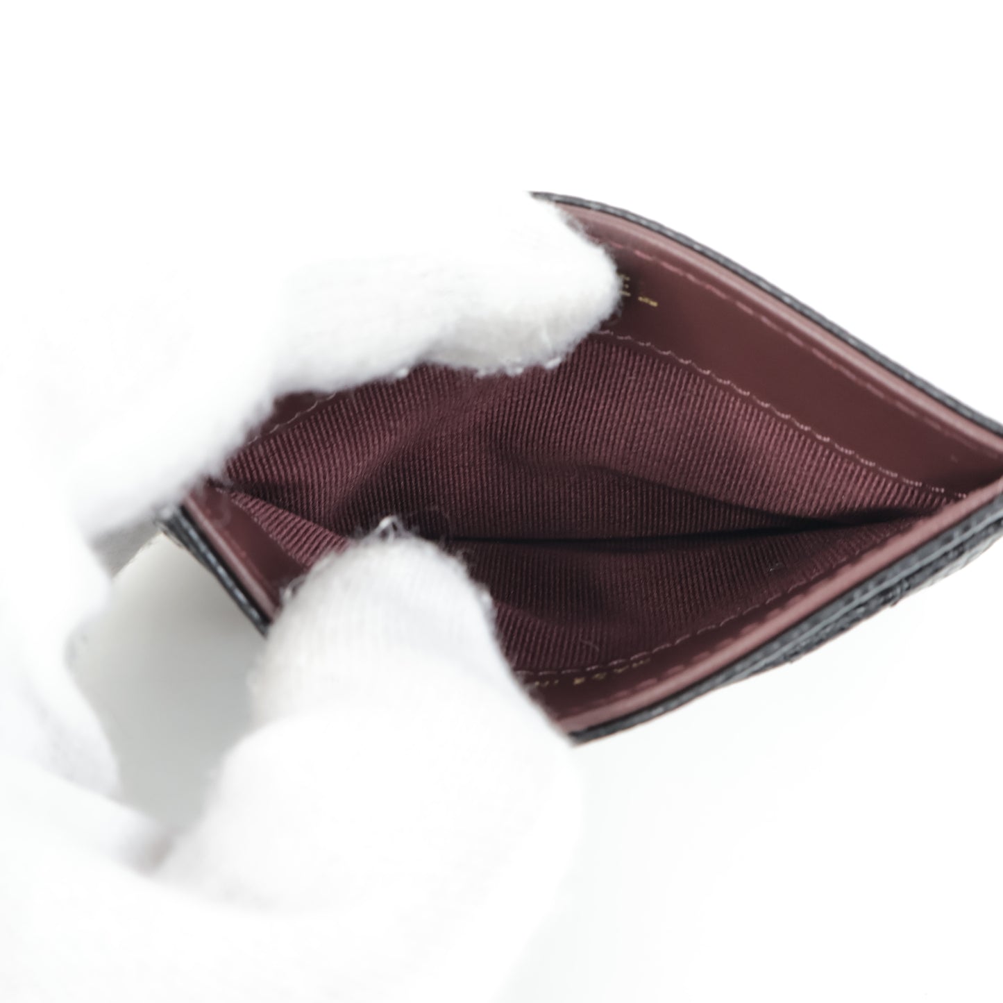 Chanel Card Holder Black Cavier GHW