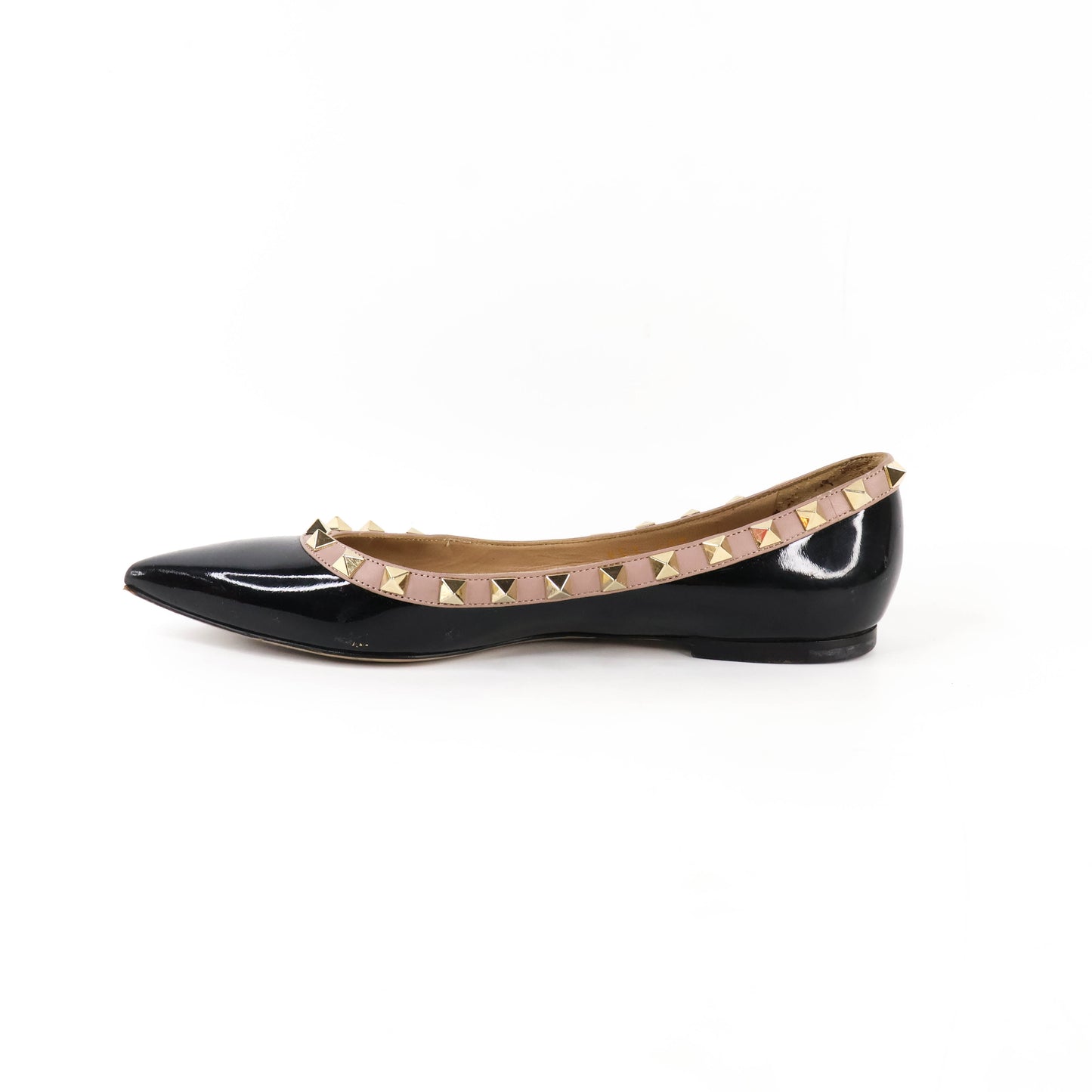 Valentino Flats Rockstud Black 36