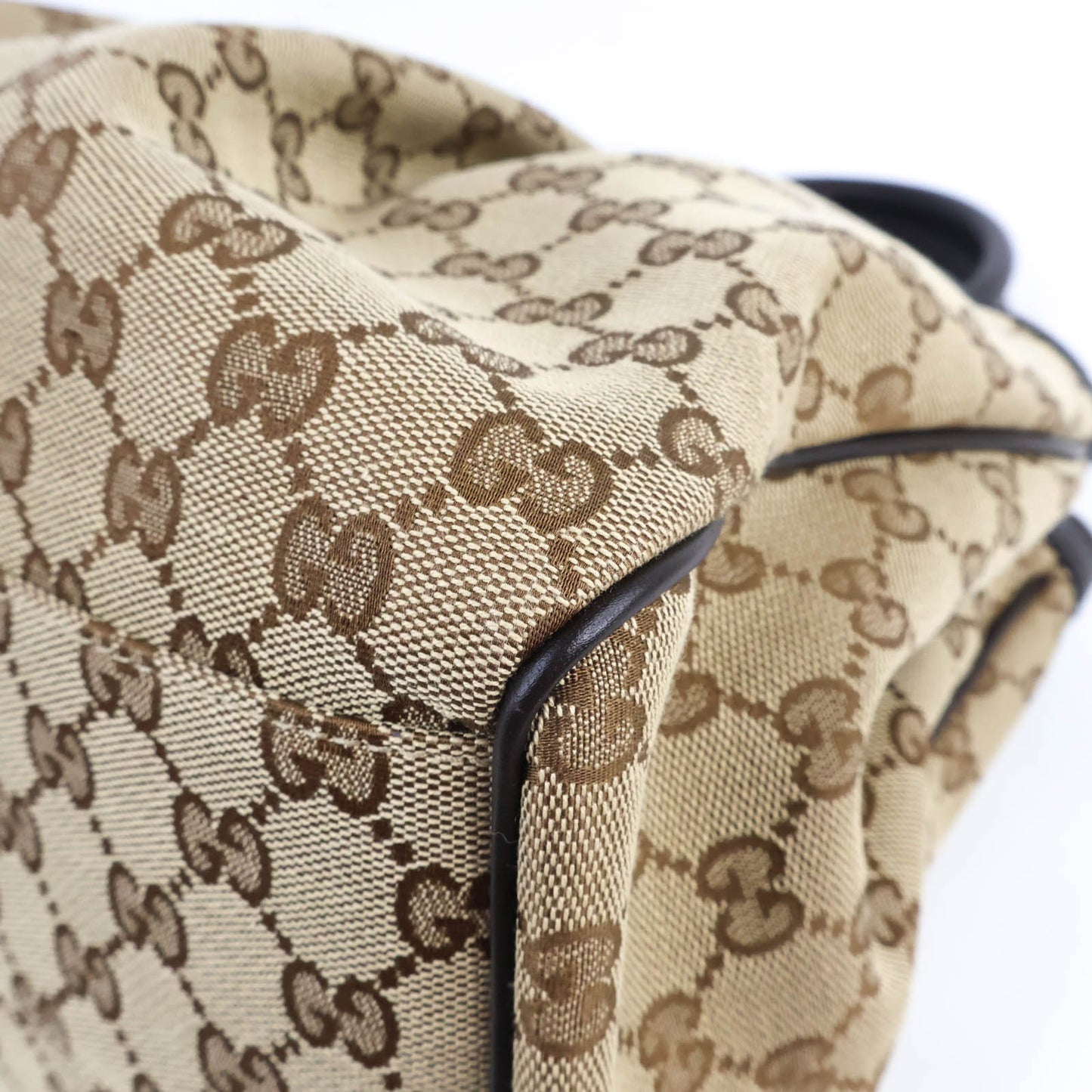 Gucci Tote Bag Canvas GG Brown