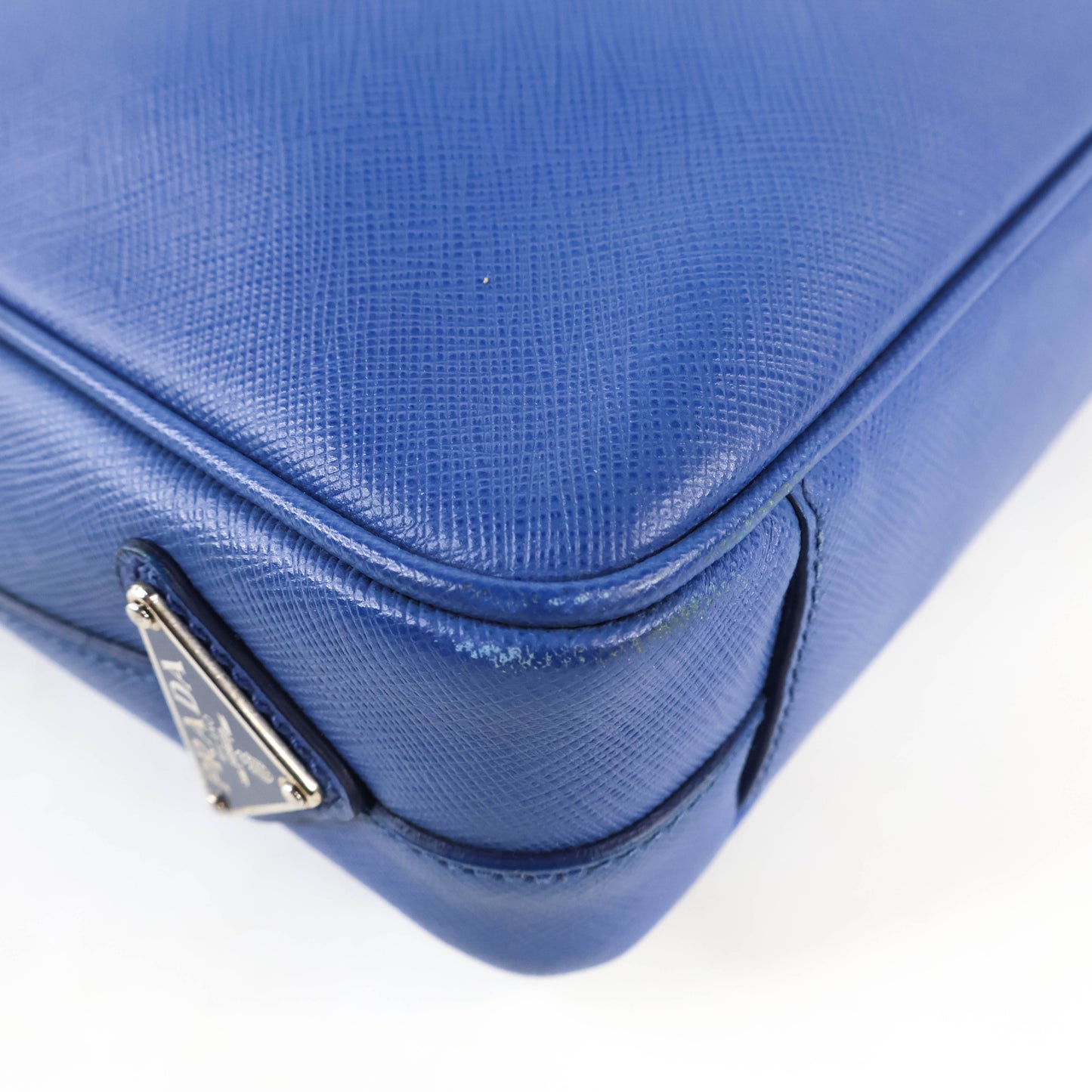 Prada Briefcase Saffiano Blue