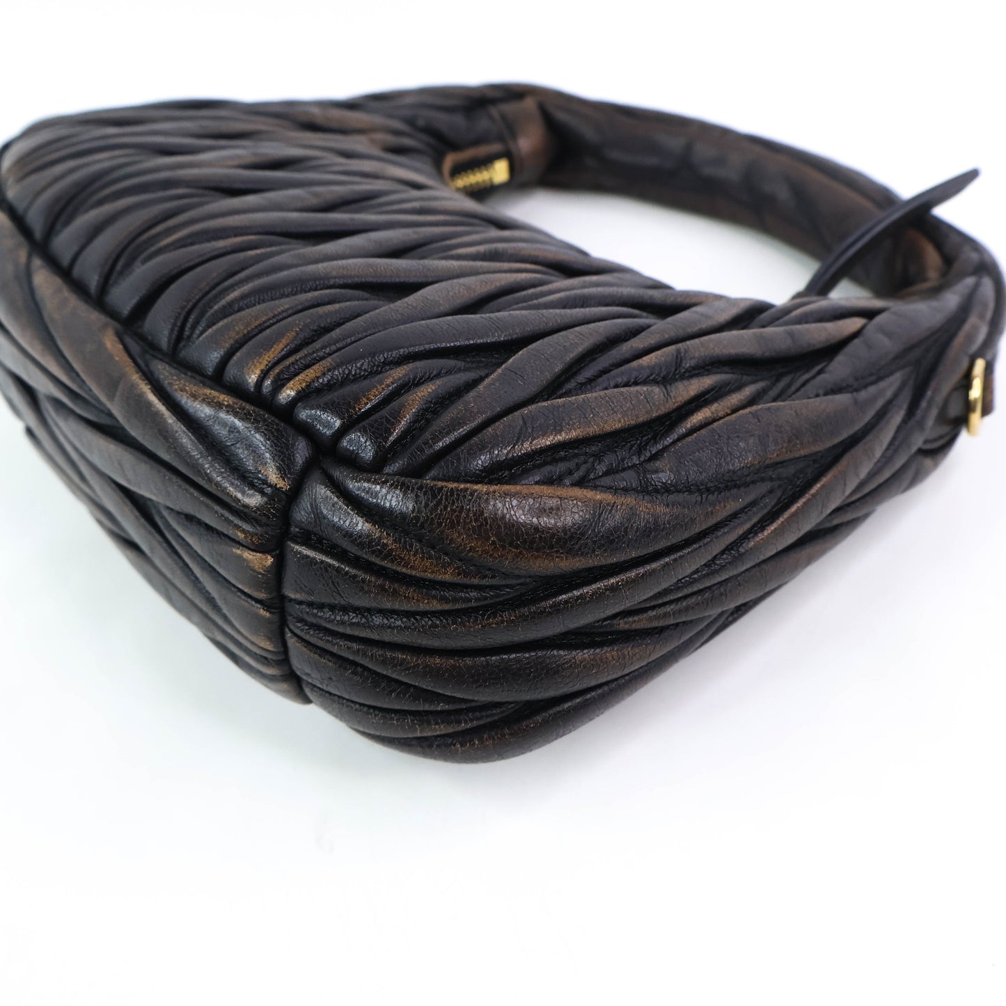 Miu Miu Wander Matelasse Coffee