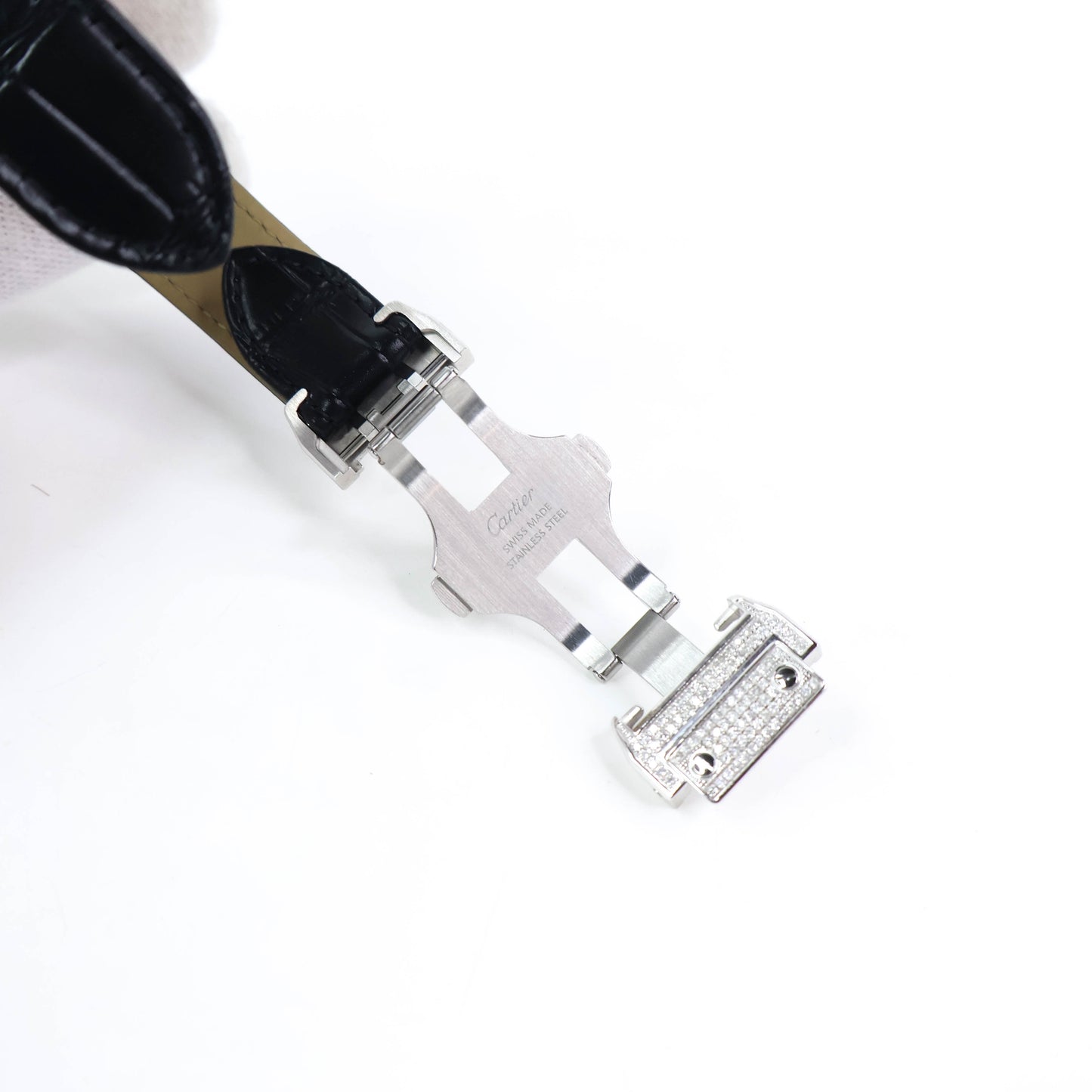 Cartier Santos Watch Black (After Setting)