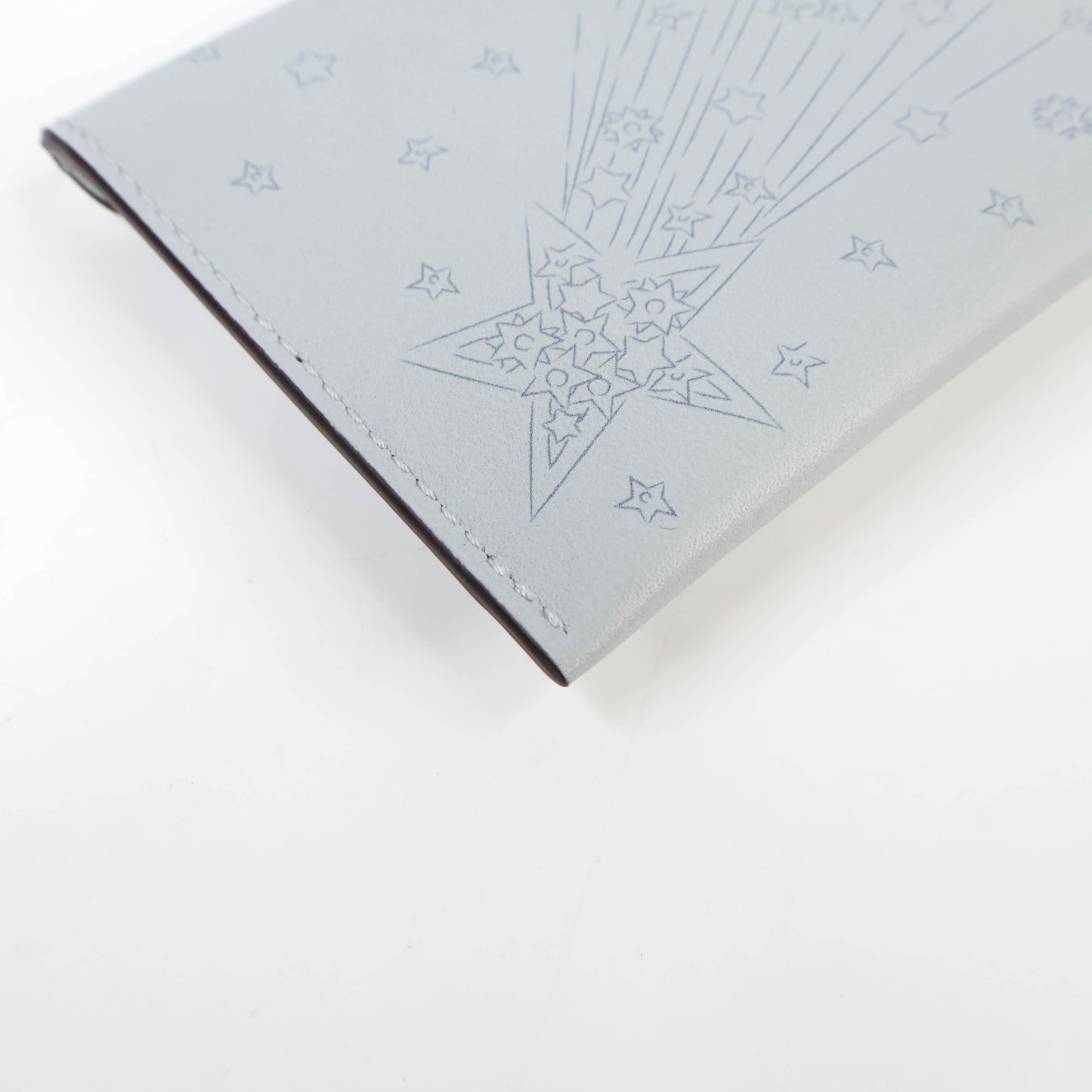 Delvaux Card Holder Grey Star