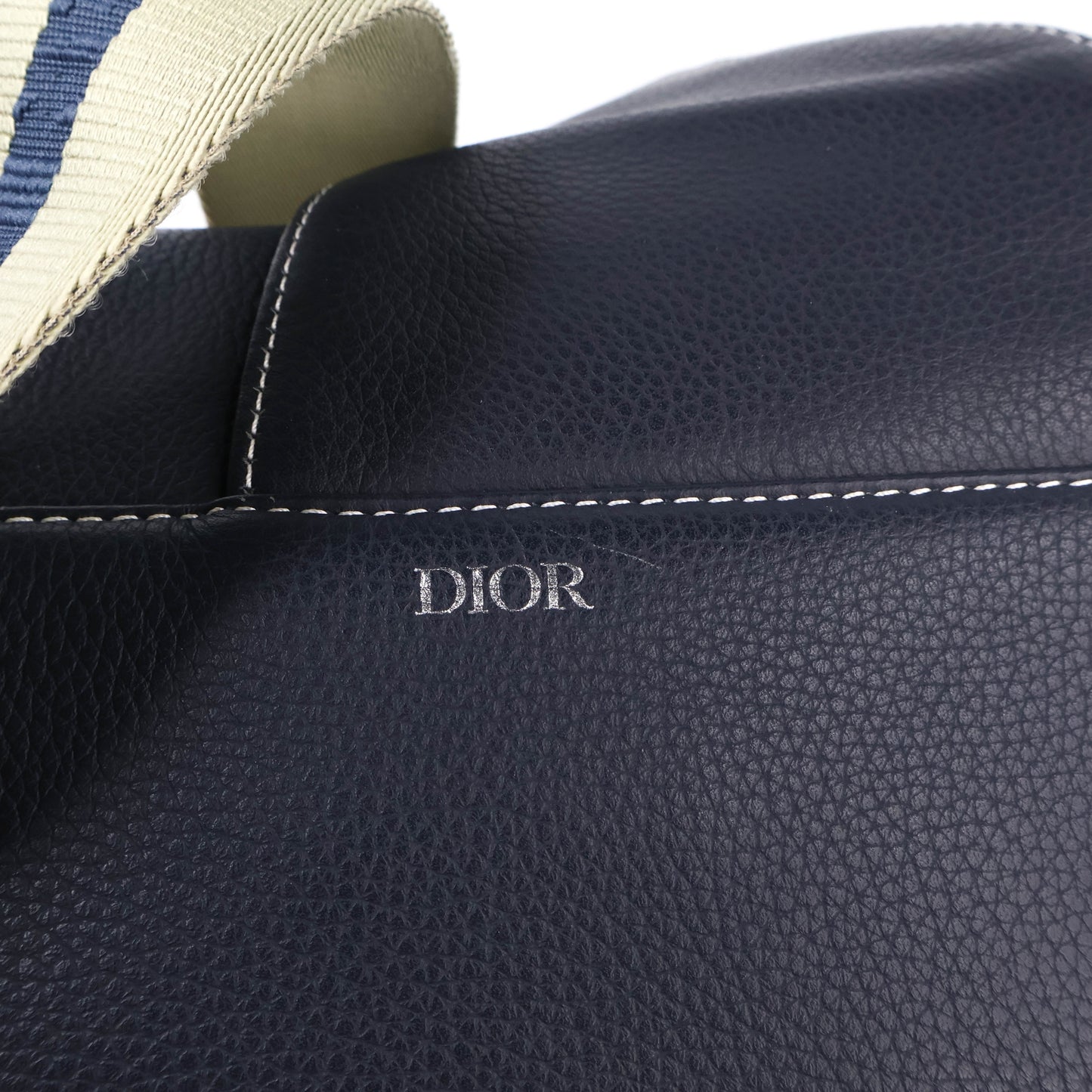 Christian Dior Saddle Men Navy Leather