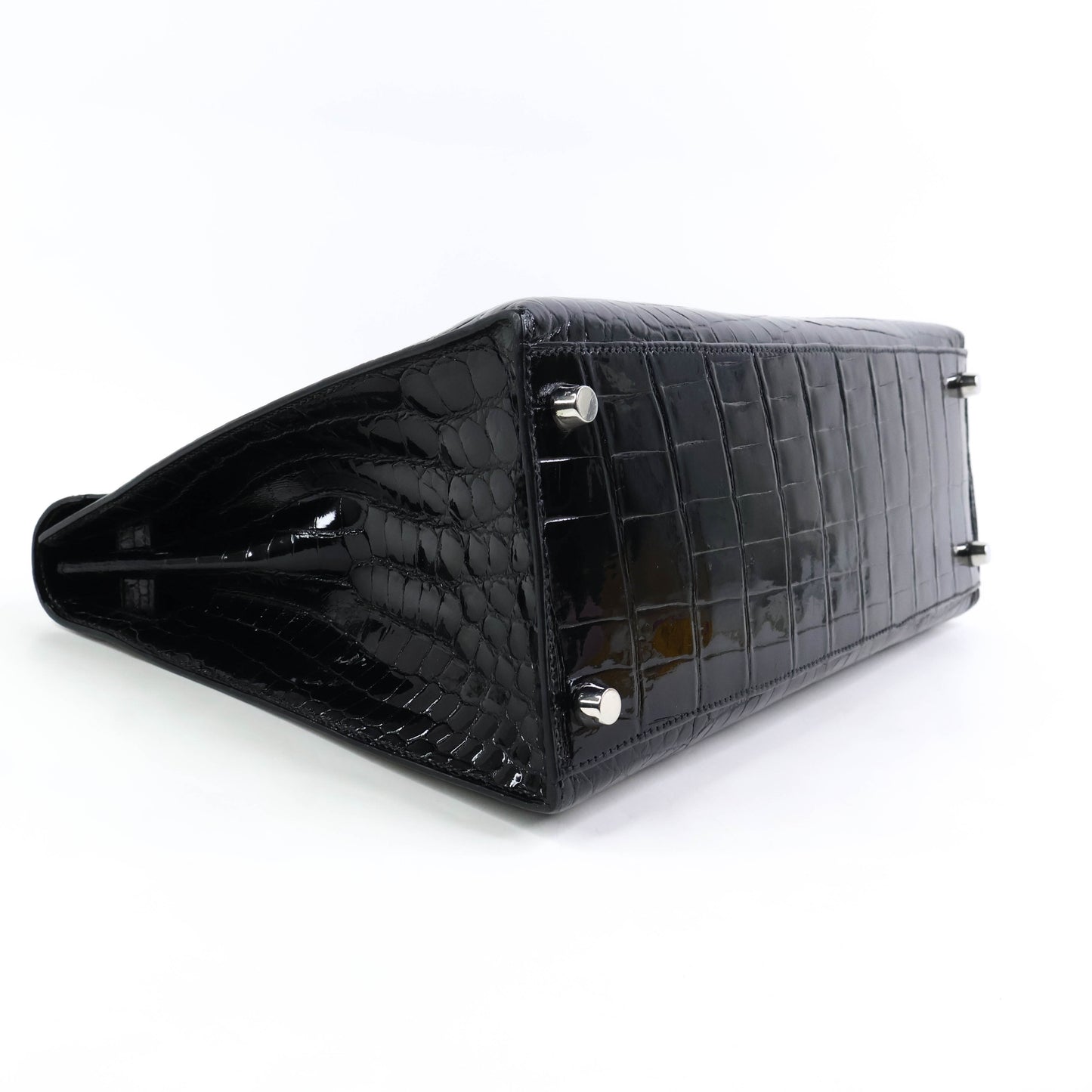 Hermes Kelly32 Black Niloticus shiny