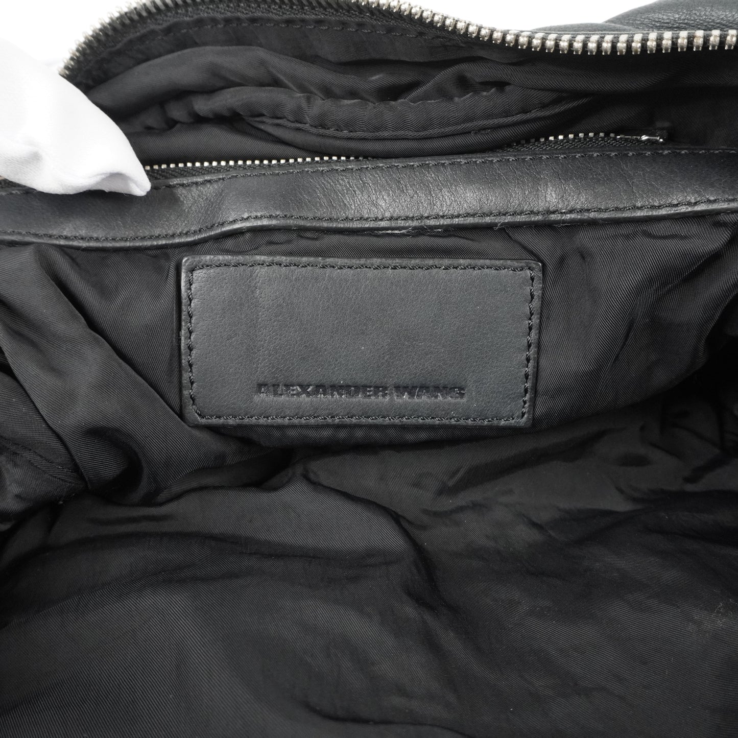 Alexander Wang Brenda Zip Chain Shoulder Bag Black