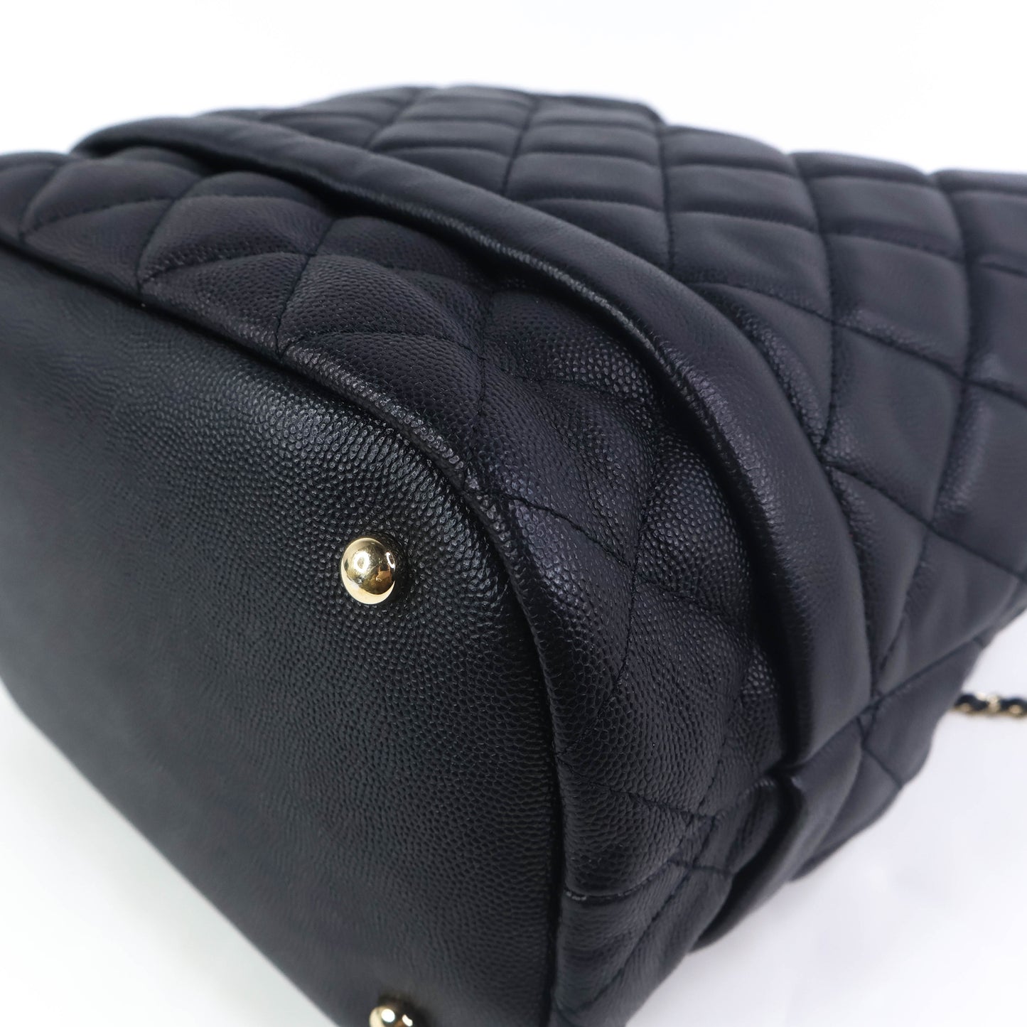 Chanel Drawstring Bag Black Caviar