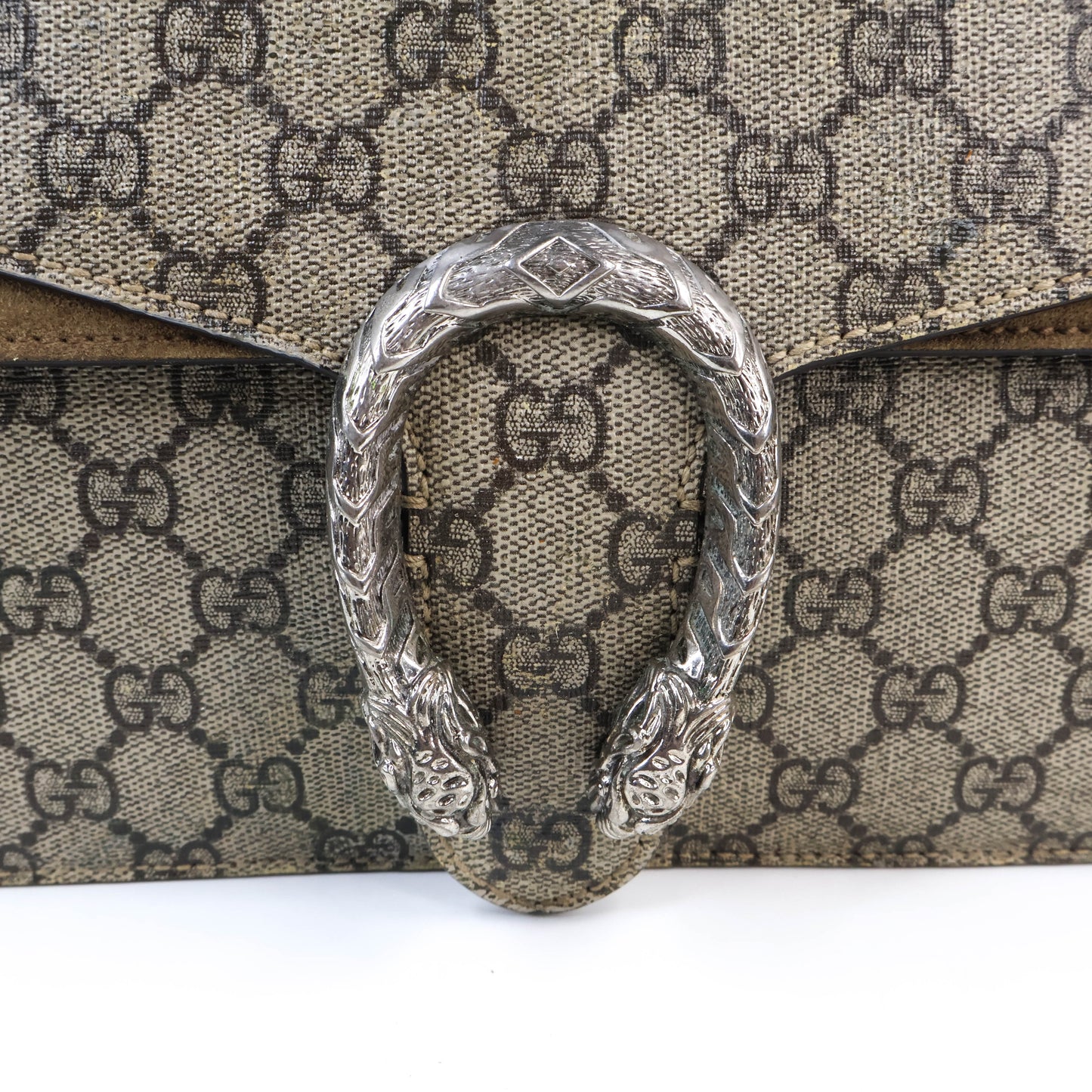 Gucci Dionysus GG Supreme Suede Brown