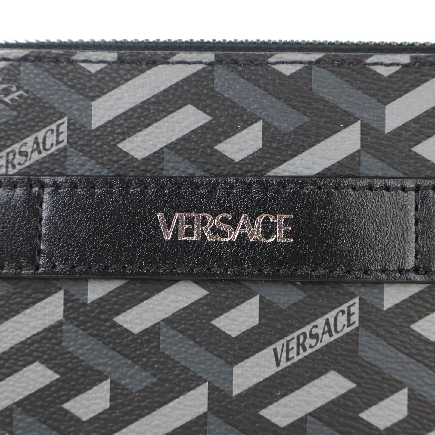 Versace Le Greca Signature Pouch Black