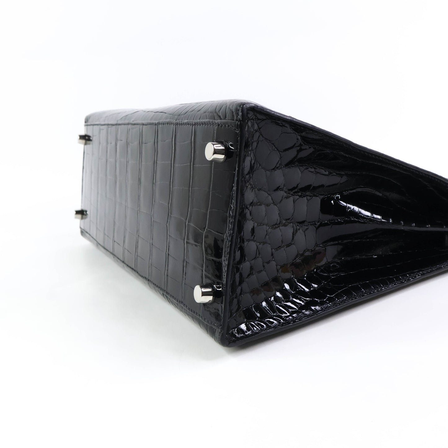 Hermes Kelly32 Black Niloticus shiny