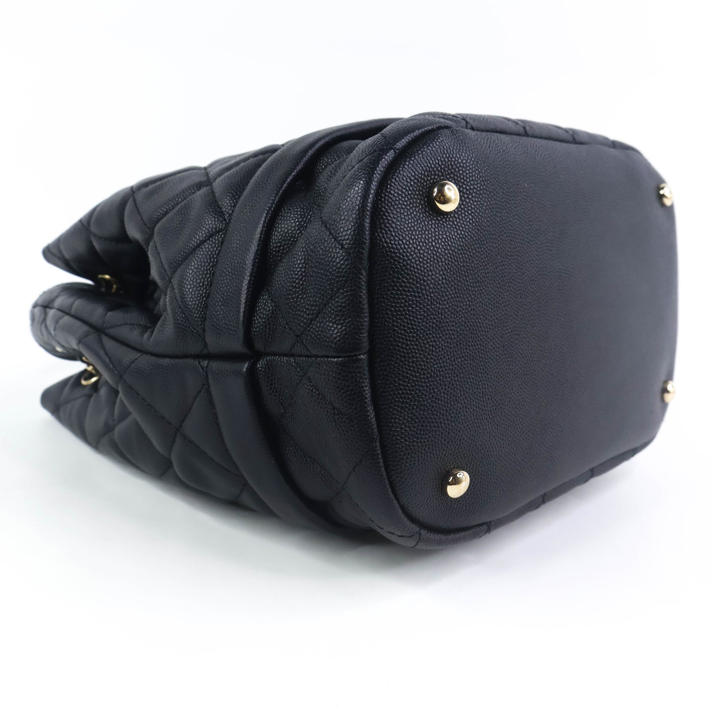 Chanel Drawstring Bag Black Caviar