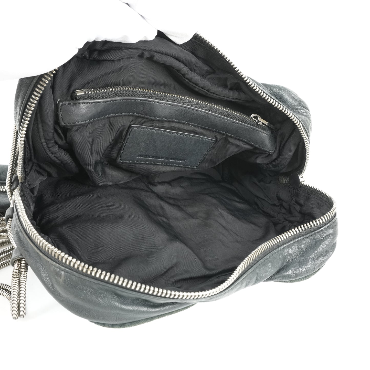 Alexander Wang Brenda Zip Chain Shoulder Bag Black