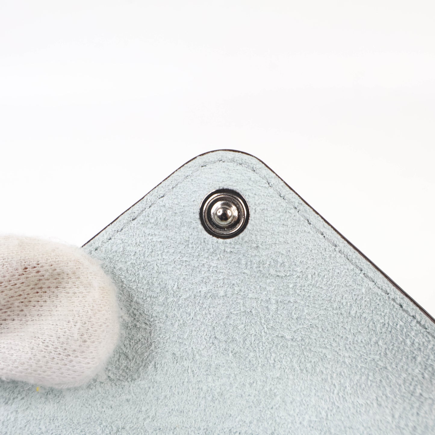 Delvaux Card Holder Grey Star