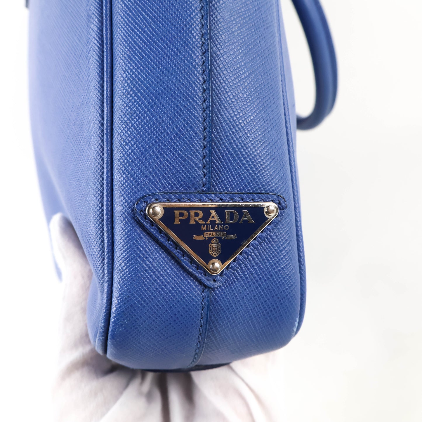 Prada Briefcase Saffiano Blue