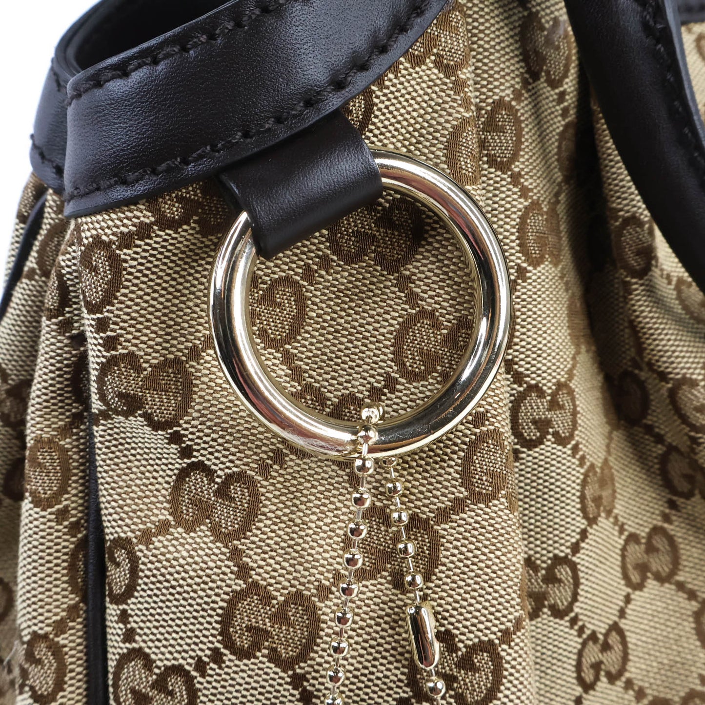 Gucci Tote Bag Canvas GG Brown