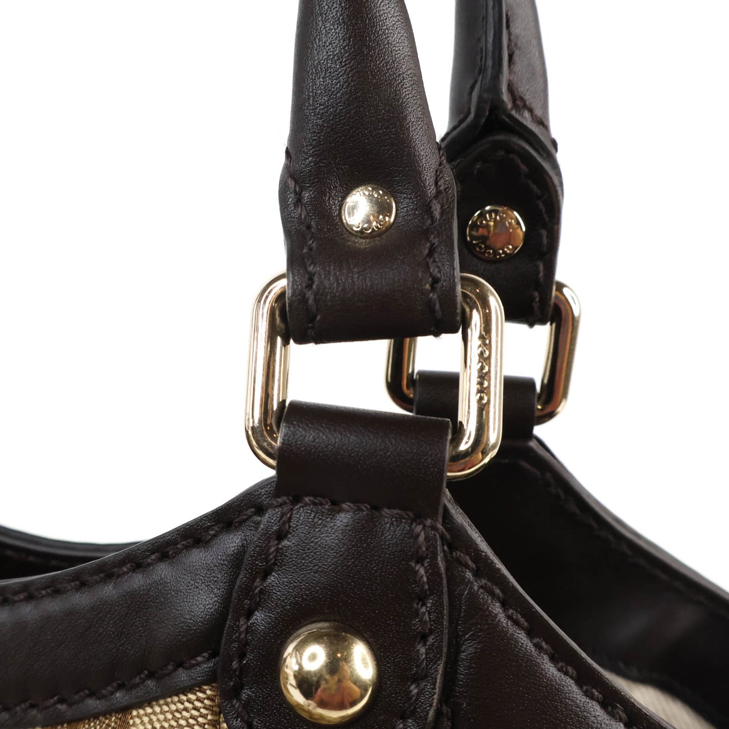 Gucci Tote Bag Canvas GG Brown