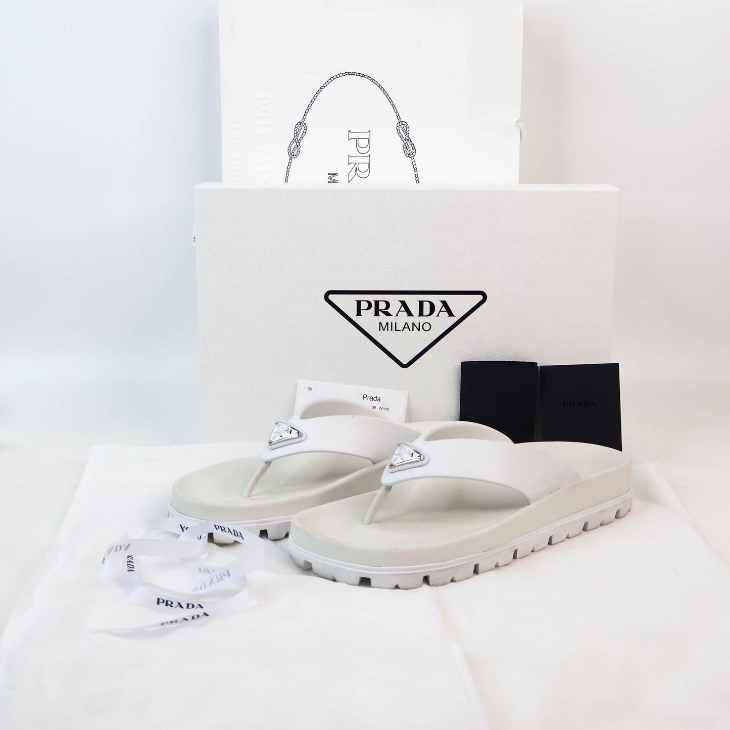 Prada Sandals White 36