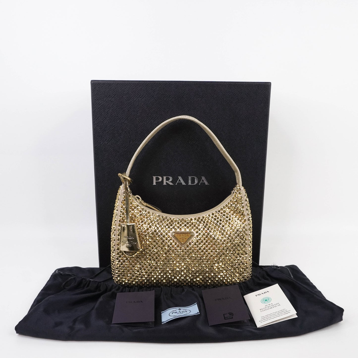 Parda Re-Edition 2000 Gold With Crystal