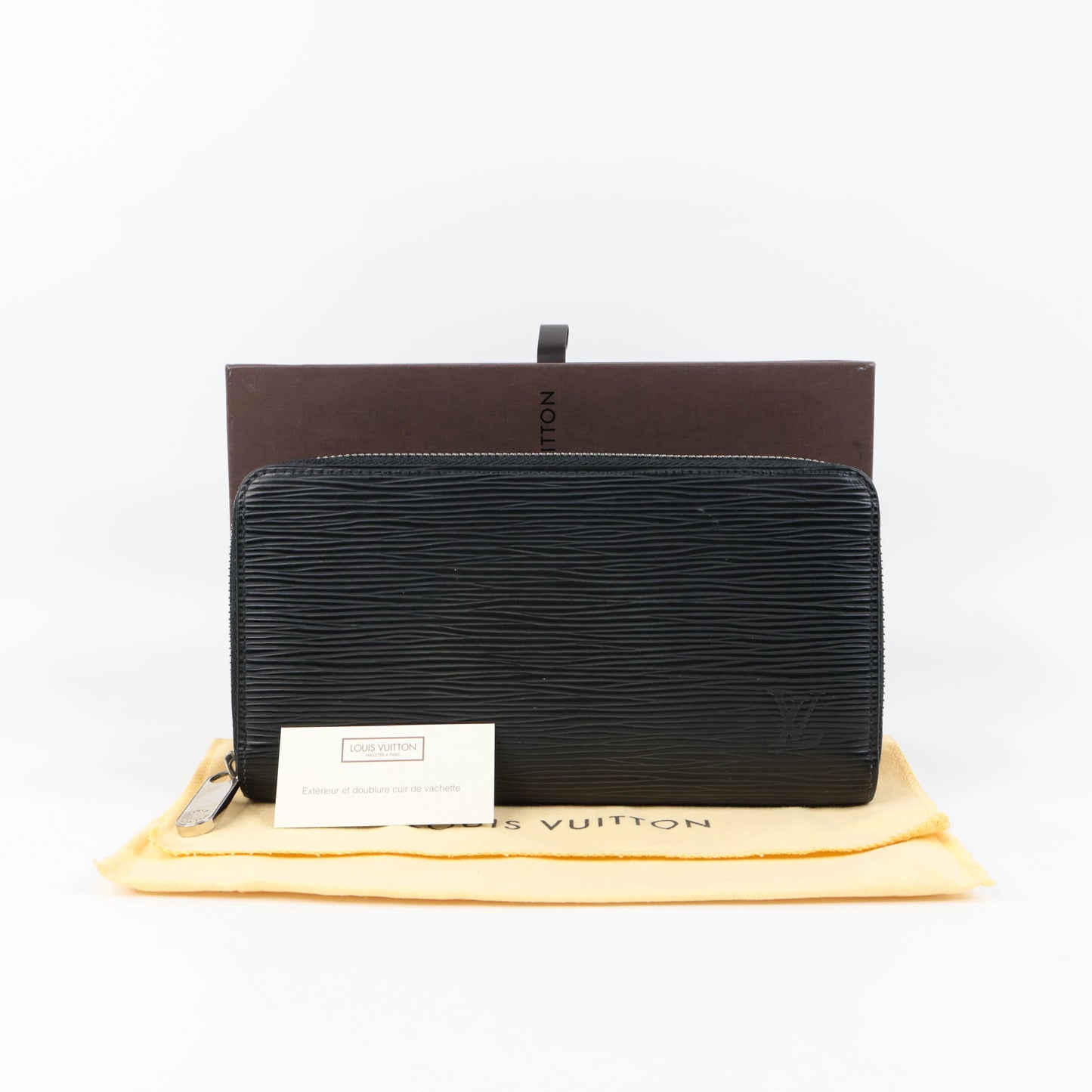 Louis Vuitton Zippy Wallet Epi Black