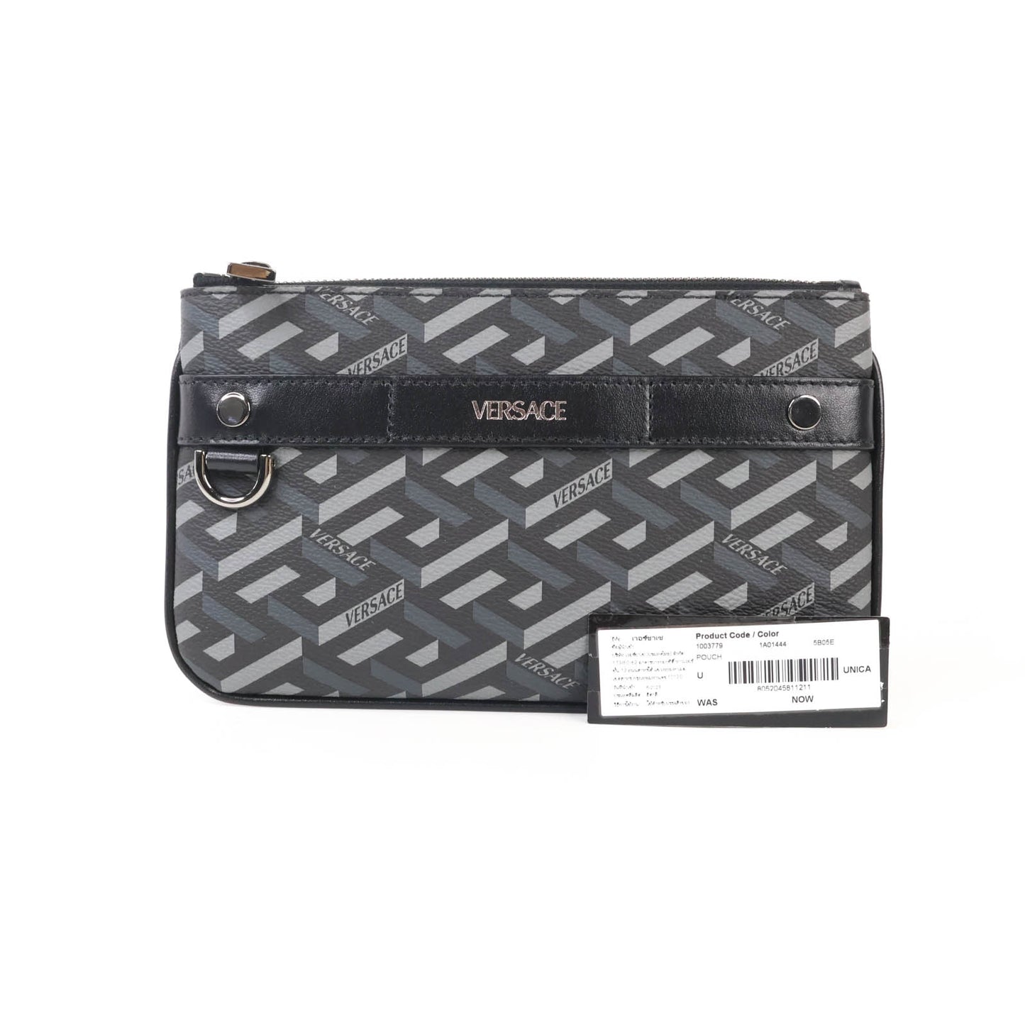 Versace Le Greca Signature Pouch Black