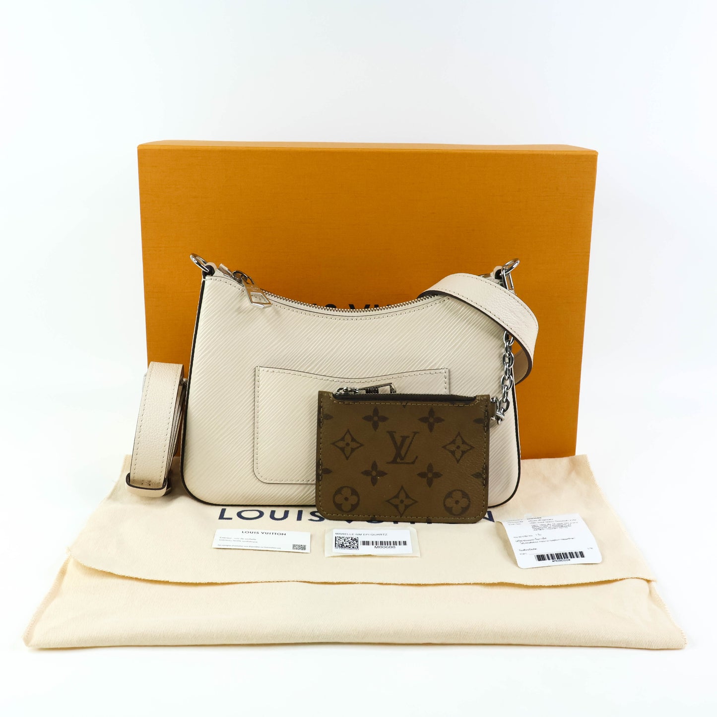 Louis Vuitton Marelle Epi Quartz White