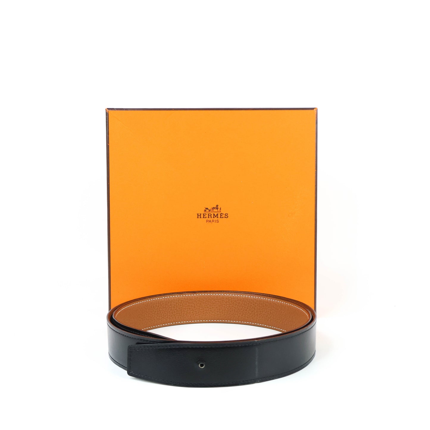 Hermes Belt 32mm 95cm Gold/Black