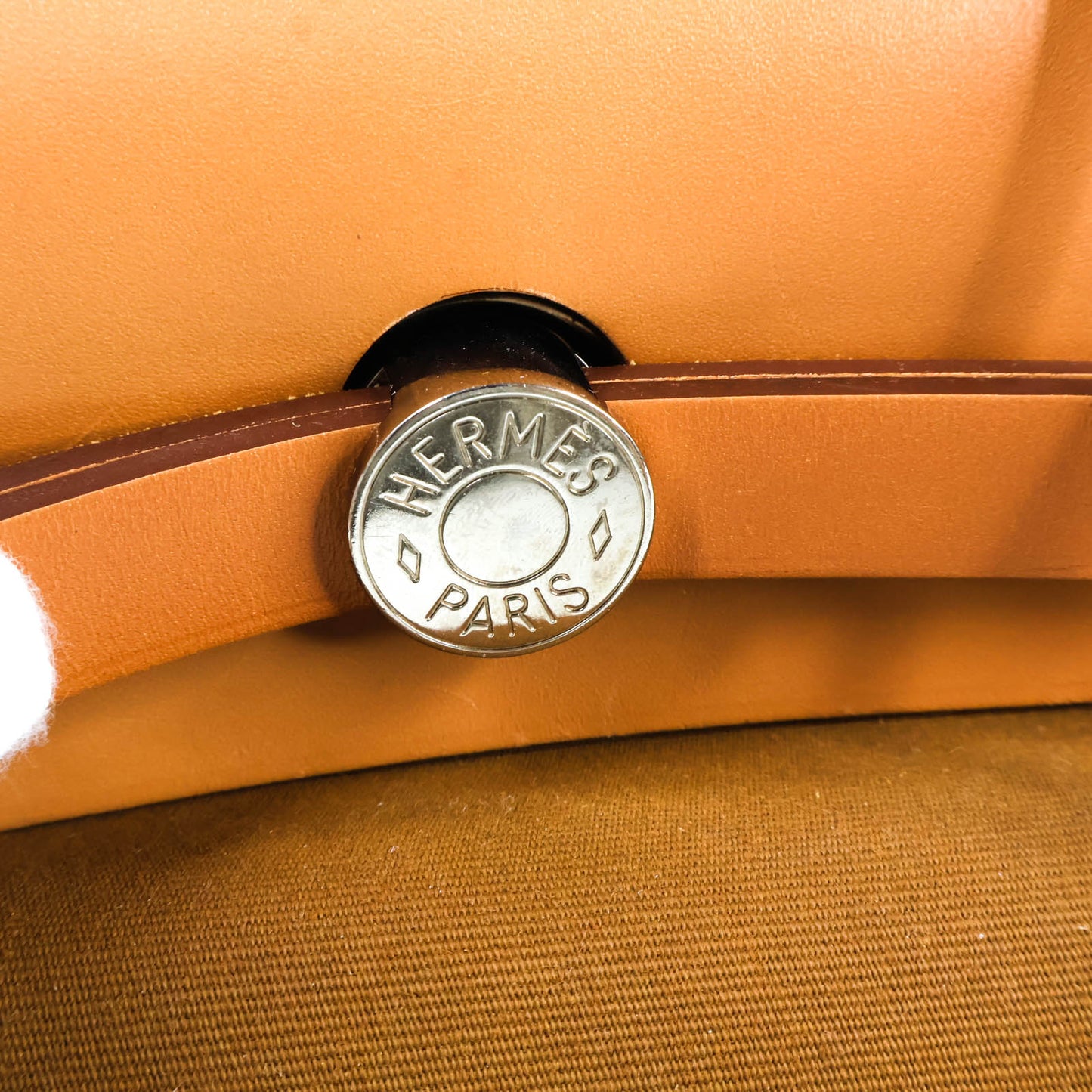 Hermes Herbag 31 Zip Canvas Brown PHW