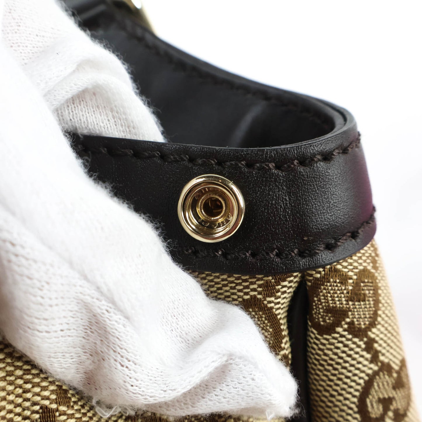 Gucci Tote Bag Canvas GG Brown