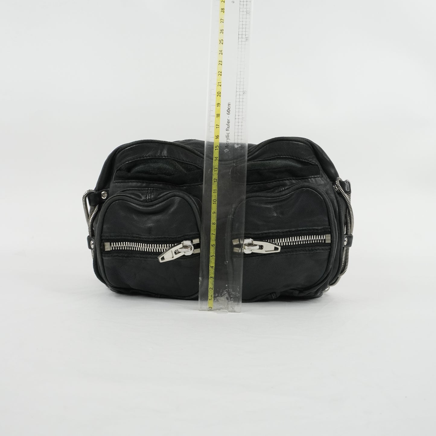 Alexander Wang Brenda Zip Chain Shoulder Bag Black