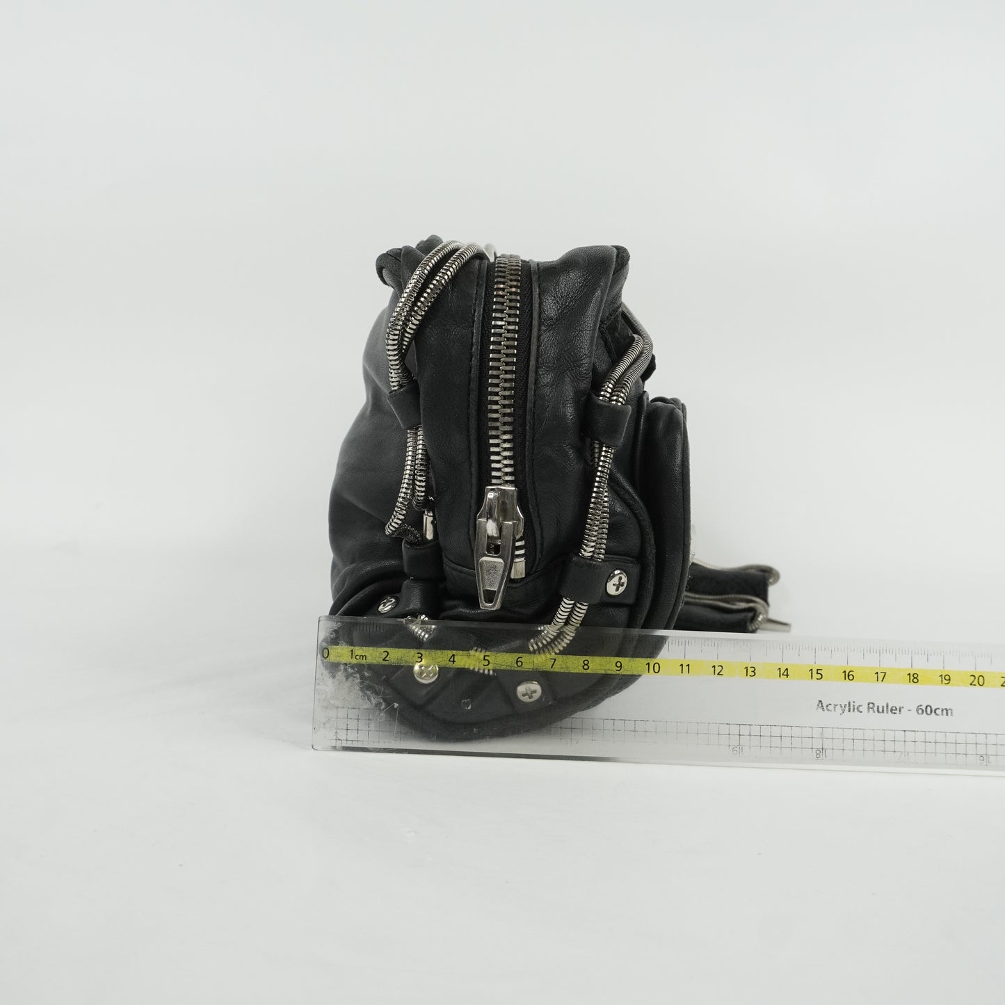 Alexander Wang Brenda Zip Chain Shoulder Bag Black