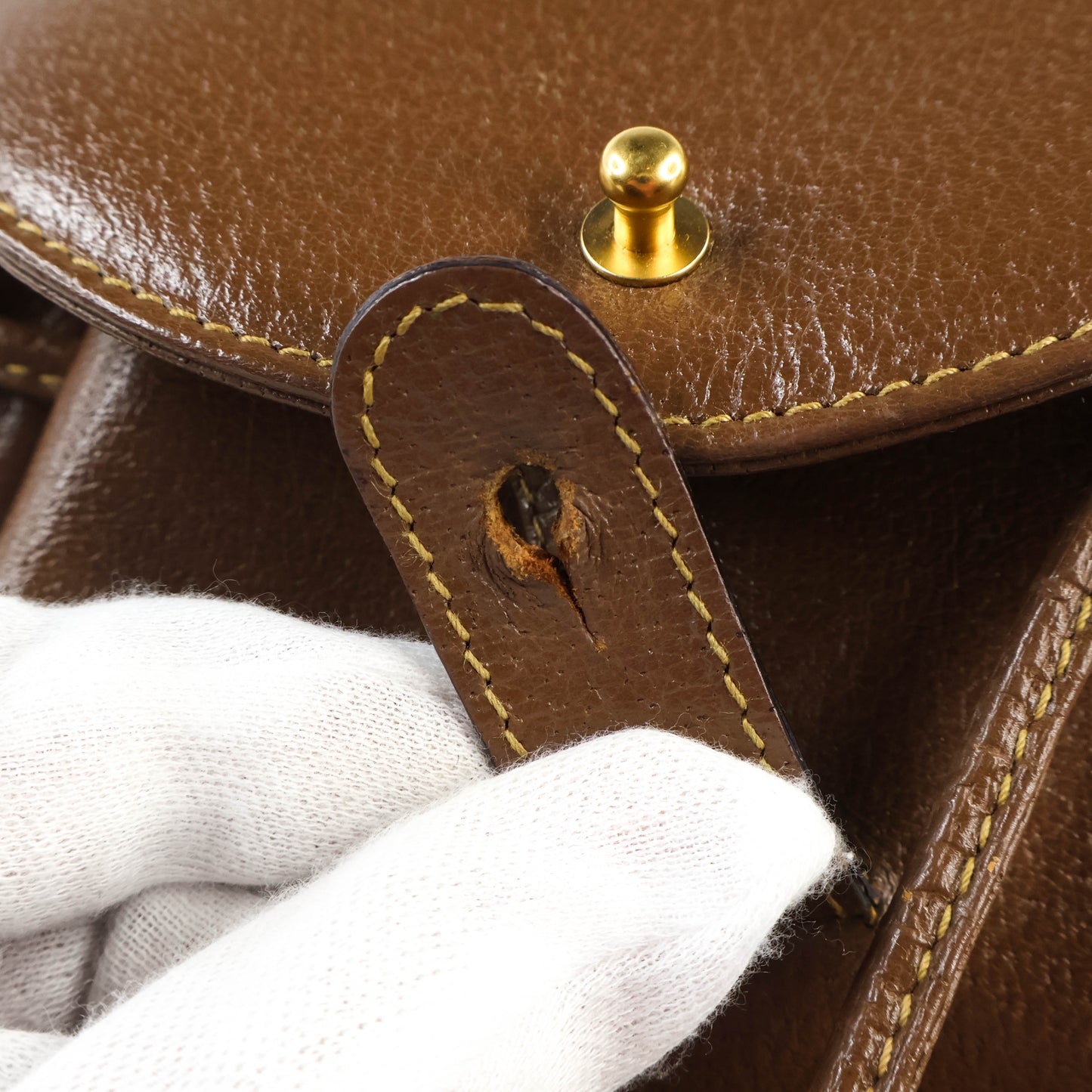 Gucci Backpack Brown Bamboo Vintage Handle