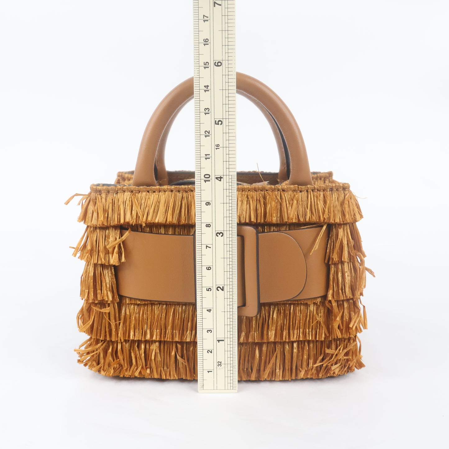 Boyy Bobby Mini Raffia Woven Brown