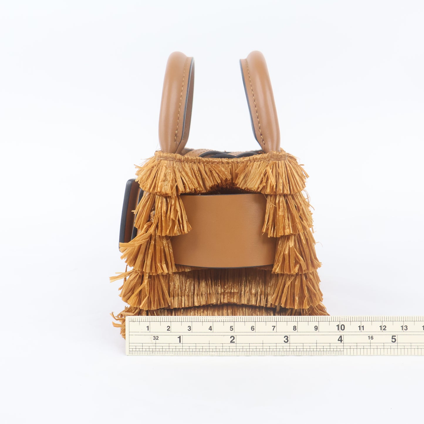 Boyy Bobby Mini Raffia Woven Brown