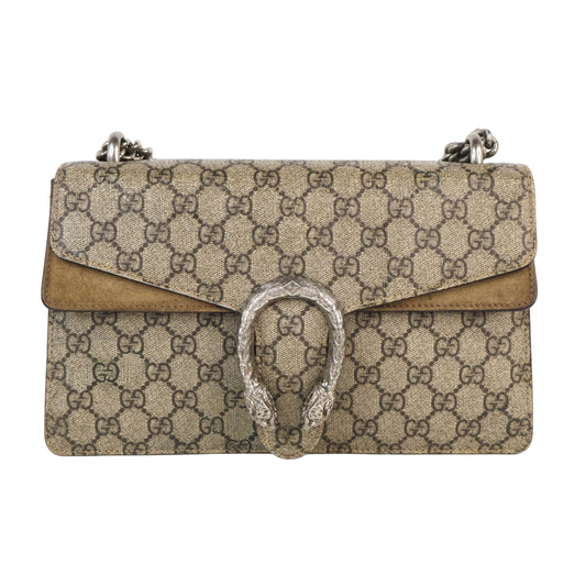 Gucci Dionysus GG Supreme Suede Brown