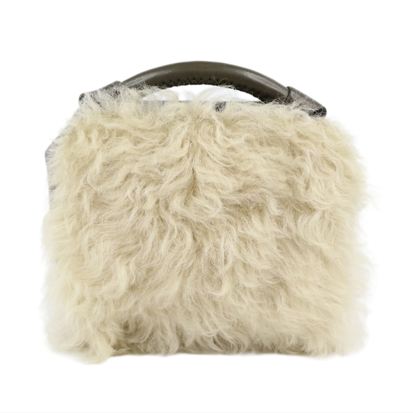 Phillip Lim Small Crossbody Bag Lamb Fur Dark Olive
