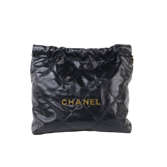 Chanel 22 Small Black GHW