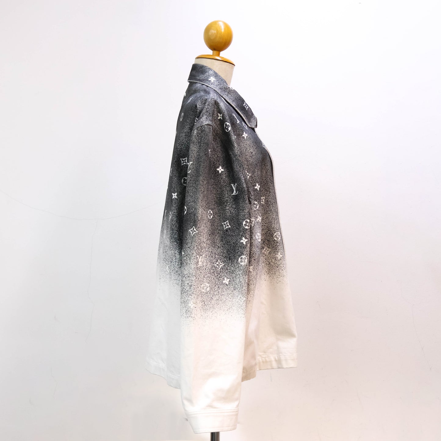 Louis Vuitton Jacket Grey White Denim Monogram