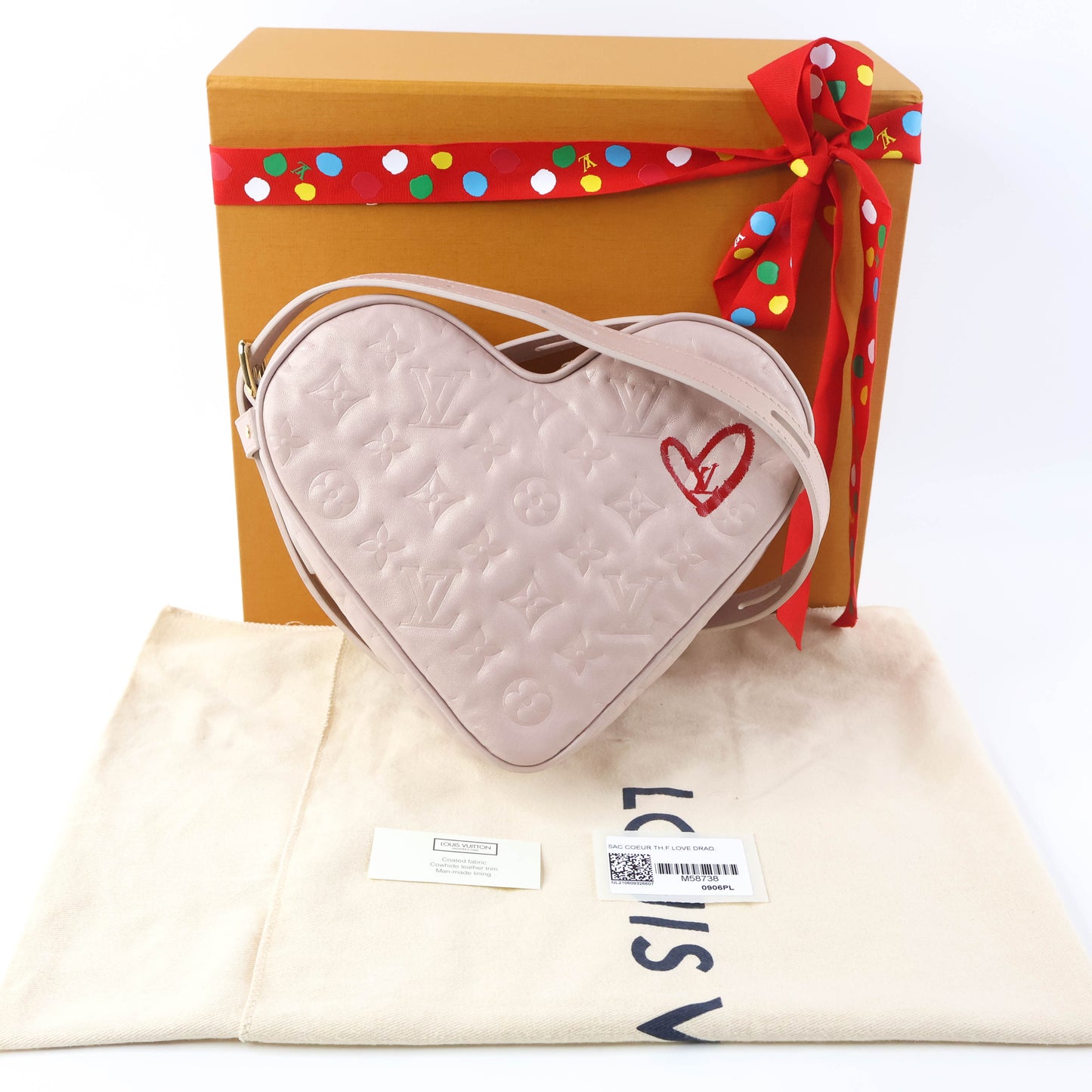 Louis Vuitton Sac Coeur Fall In Love Emprainte Light Pink