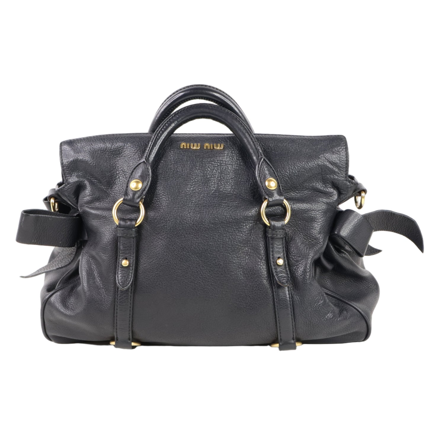 Miu Miu Bow Bag Medium Black