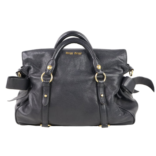 Miu Miu Bow Bag Medium Black