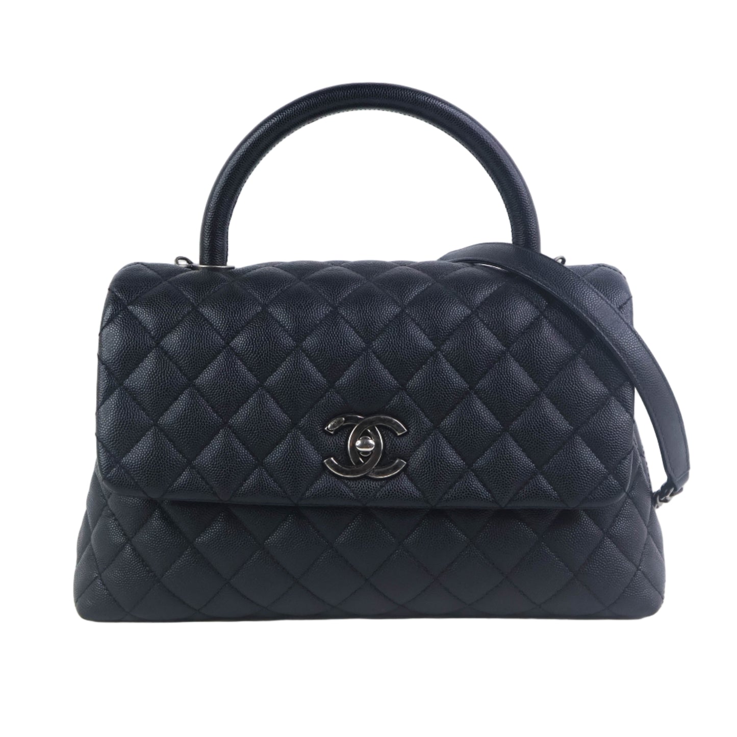 Chanel Coco Handle Medium Black Caviar