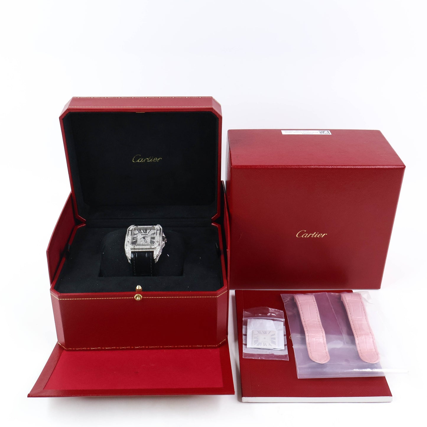 Cartier Santos Watch Black (After Setting)