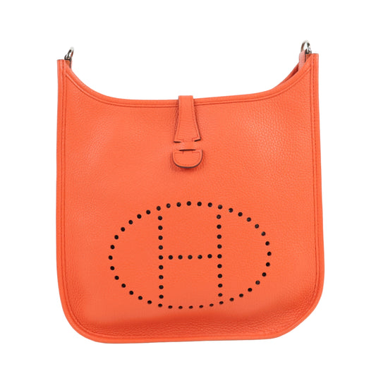 Hermes Evelyne PM Orange Poppy PHW