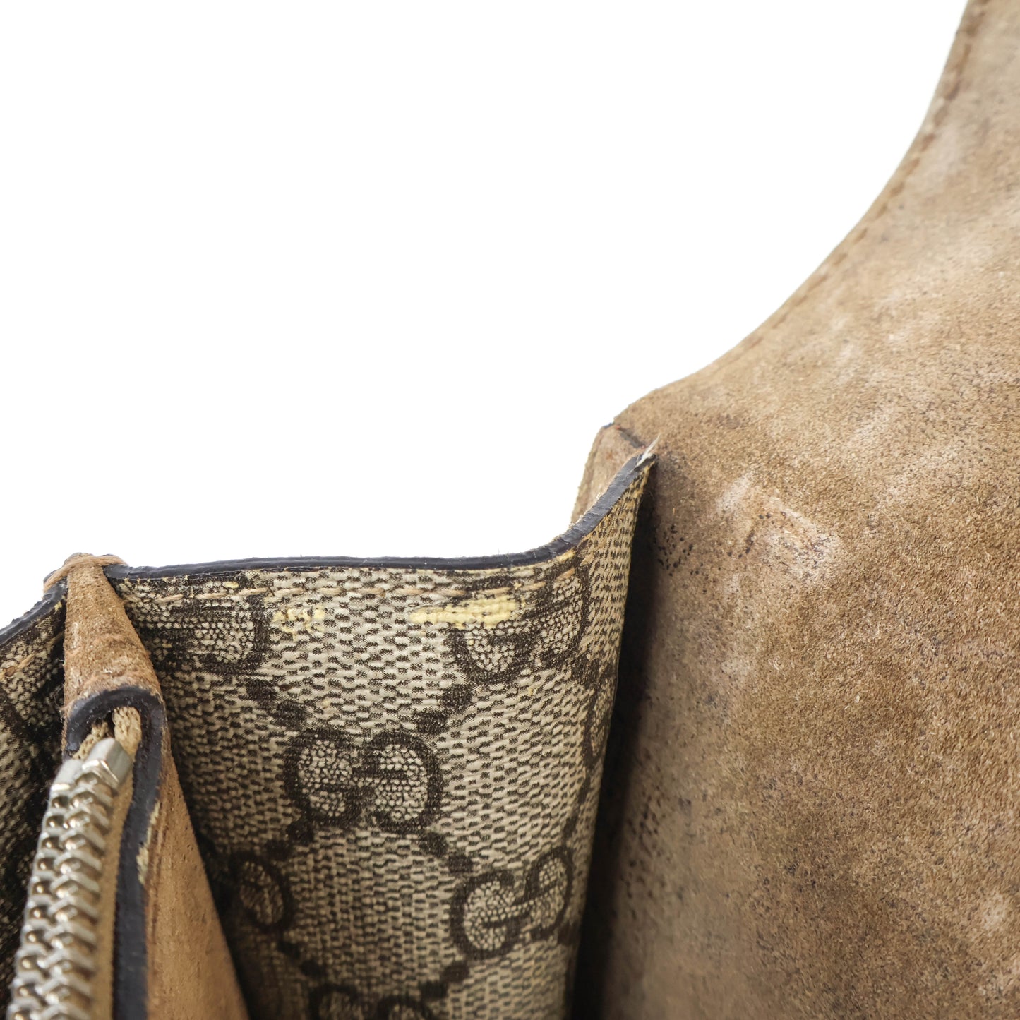 Gucci Dionysus GG Supreme Suede Brown