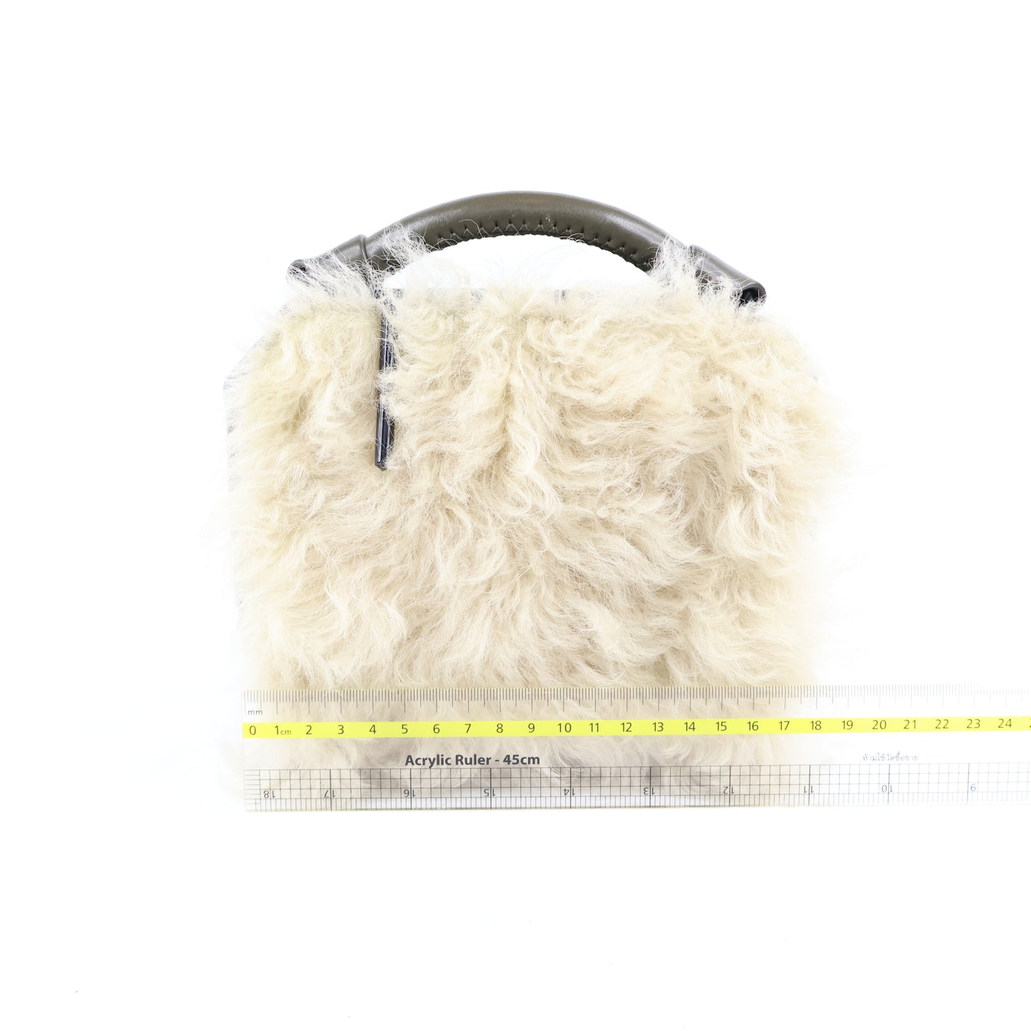 Phillip Lim Small Crossbody Bag Lamb Fur Dark Olive