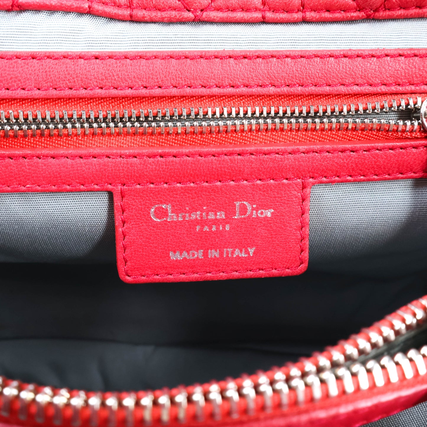 Christian Dior Soft Cannage Yote Red Bag