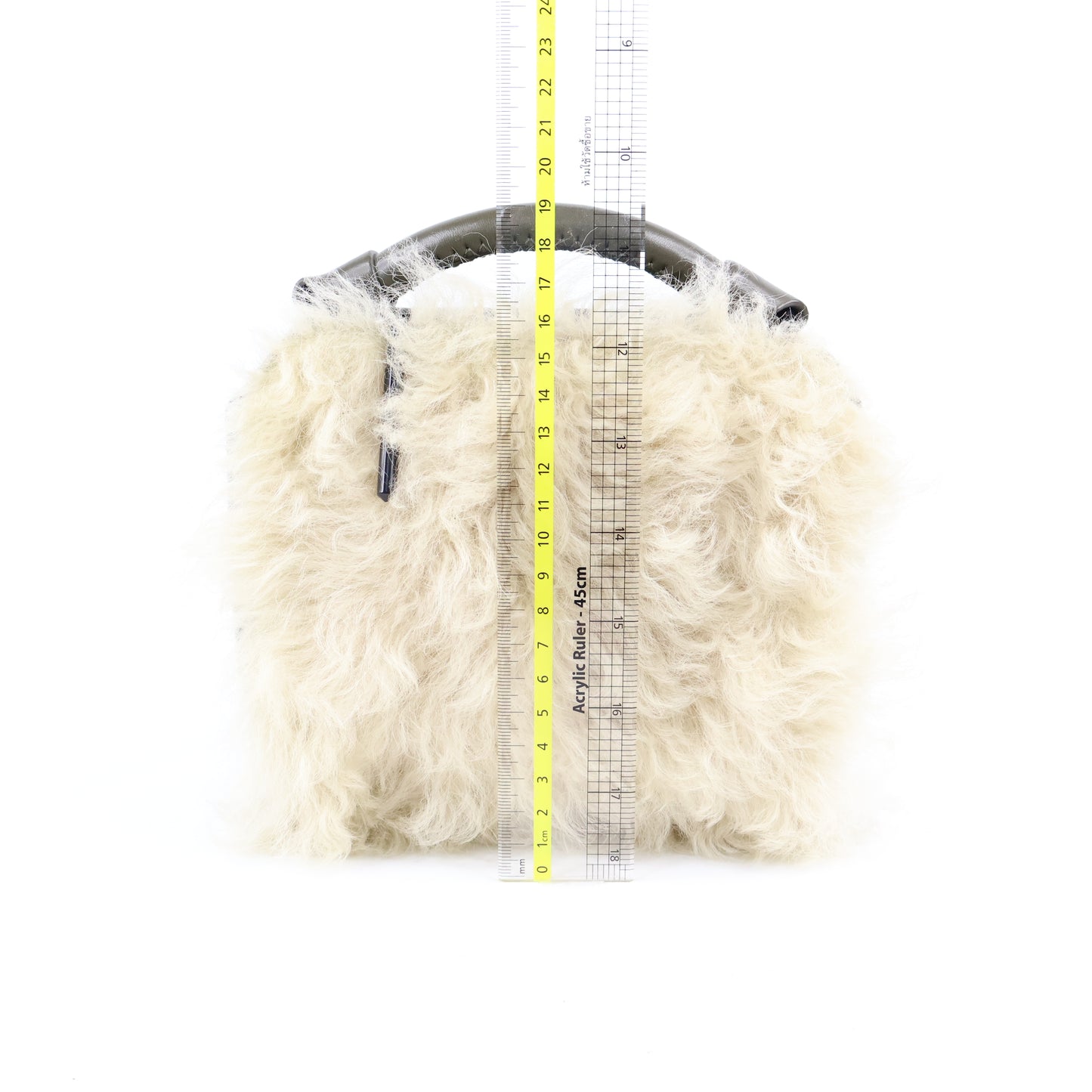 Phillip Lim Small Crossbody Bag Lamb Fur Dark Olive